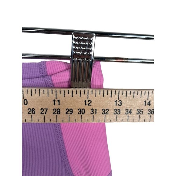 WILO Color Block Ribbed legging pink core sz M - Picture 4 of 8